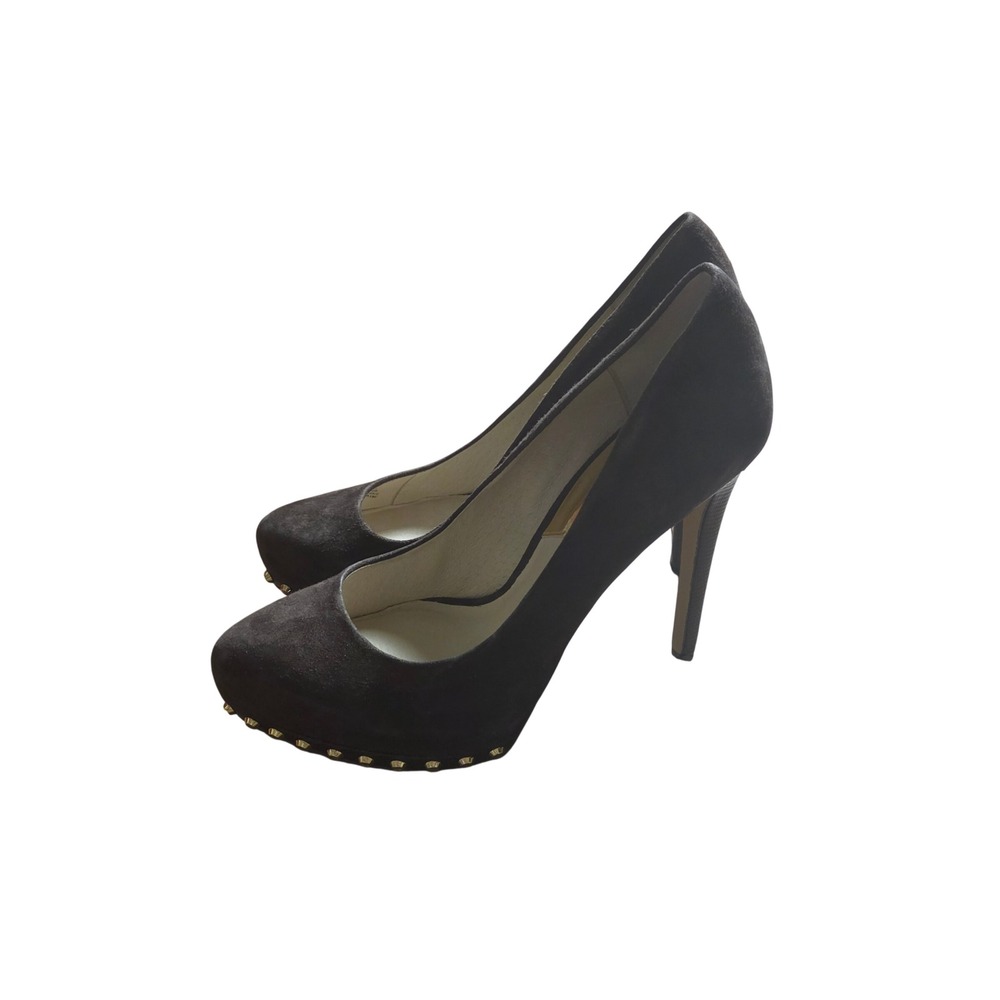 Michael Kors Ailee Suede Studded Platform Pumps Stiletto Heels 7.5 M Corpcore